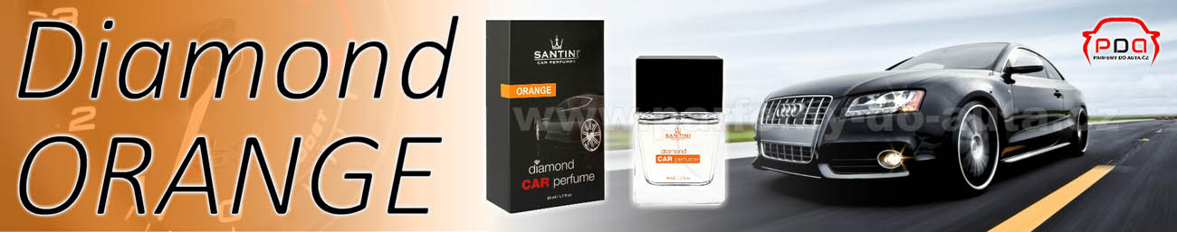 Diamond Car Perfume Orange - oranžový autoparfém od Santini